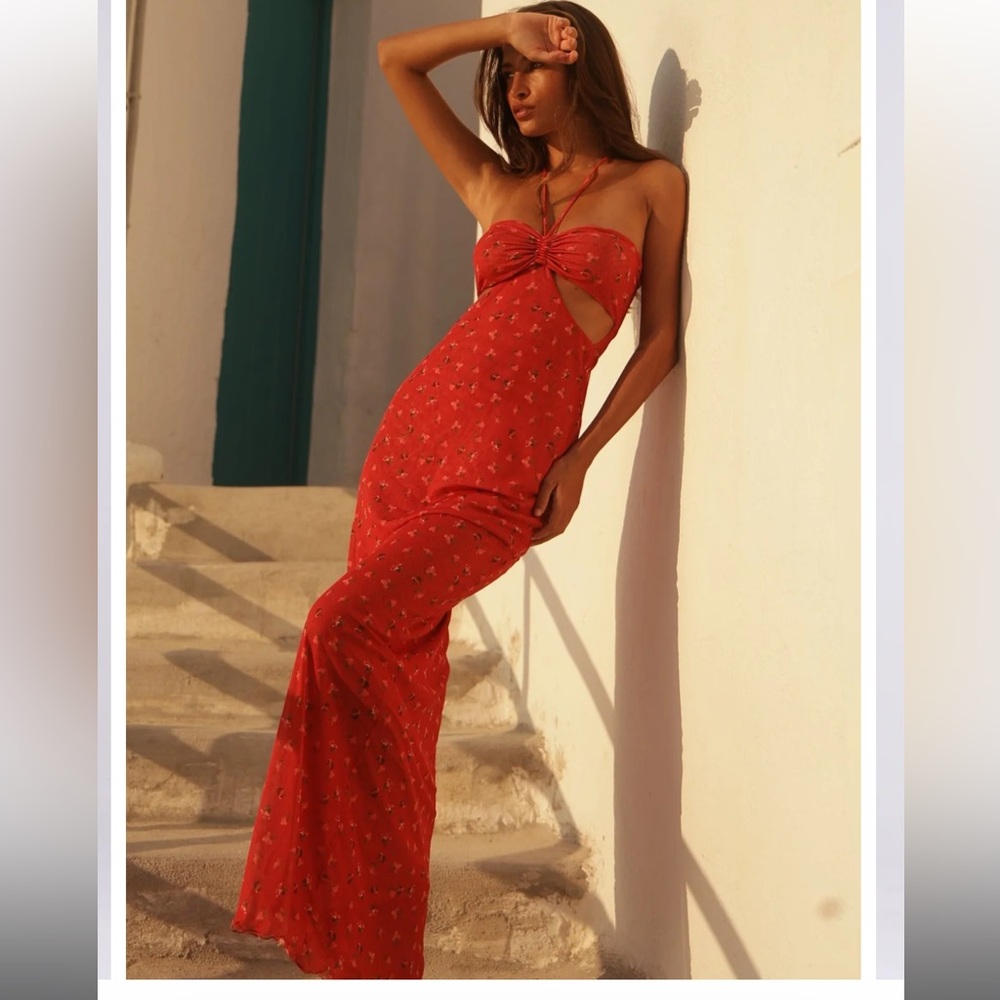 RESA Phoebe Dress in Cayenne